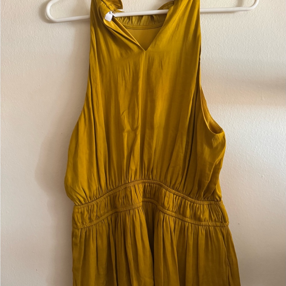 Nine West Mustard Yellow Sleeveless Top Sz L - Picture 2 of 5